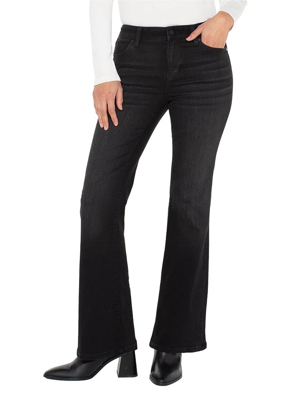 Liverpool Los Angeles Black Hannah Flare Jeans